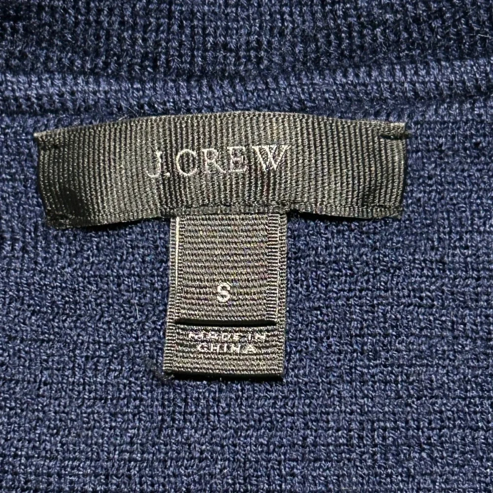 J.Crew Wool Blazer Jacket,‎ Navy, Women's Small, 2-Buttons